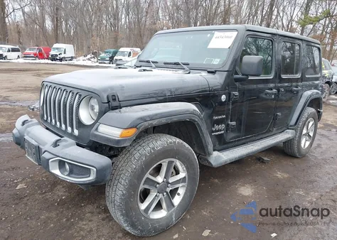 2021 Jeep Wrangler Unlimited Sahara 4X4 z USA, uszkodzony, nr VIN 1C4HJXEN8MW548831